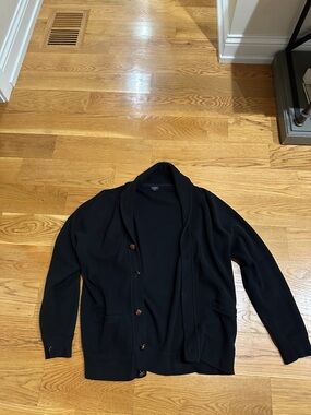 J. Crew Black Shawl Collar Men’s Cardigan